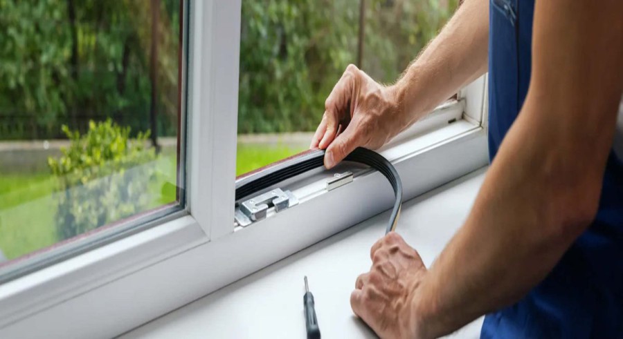 نصب لاستیک درزبند پنجره دوجداره