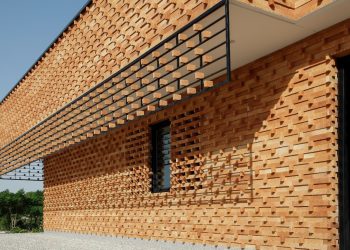 طرح آجر نما بیرون ساختمان [معرفی طرح های نمای آجری ساختمان]