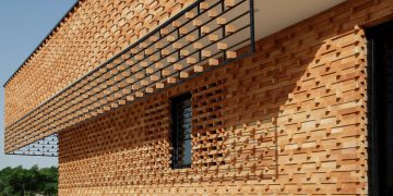 طرح آجر نما بیرون ساختمان [معرفی طرح های نمای آجری ساختمان]