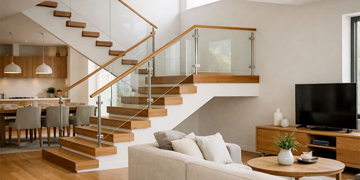 نرده راه پله مدرن؛ انتخابی که بعد از اجرا پشیمانی ندارد