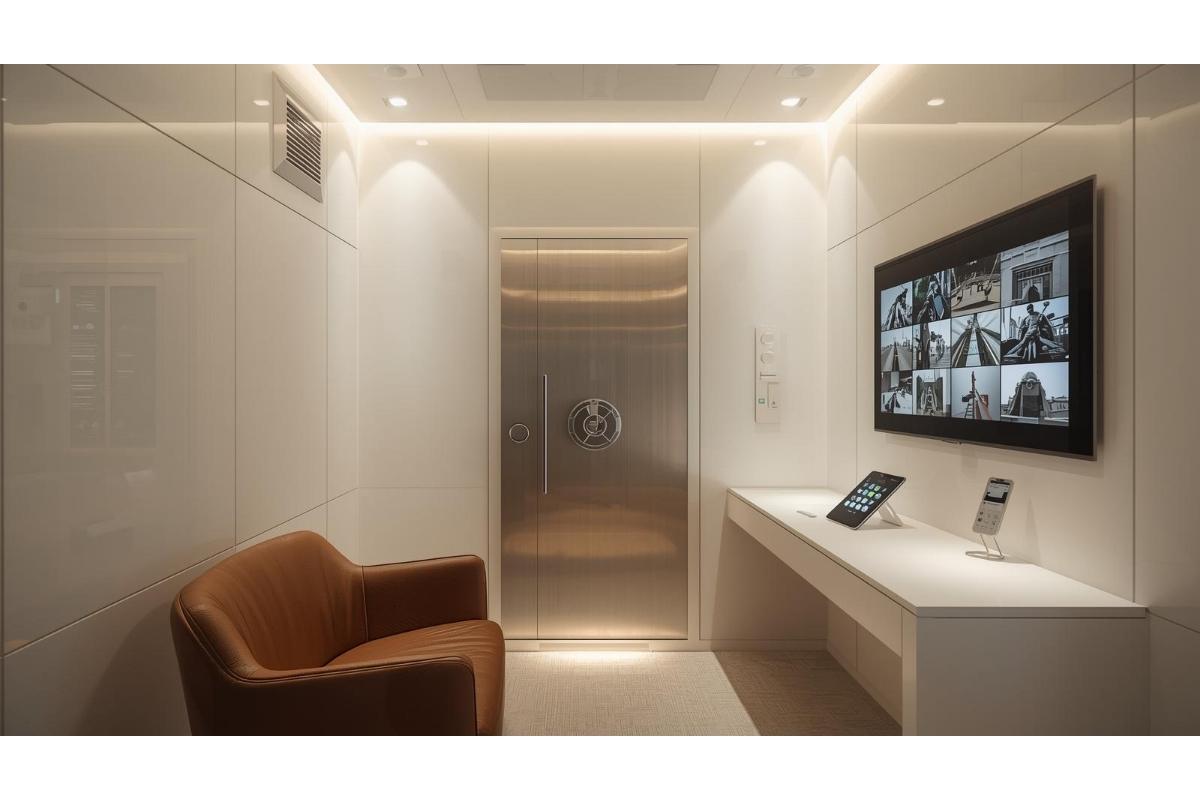 درب اتاق امن در خانه لوکس