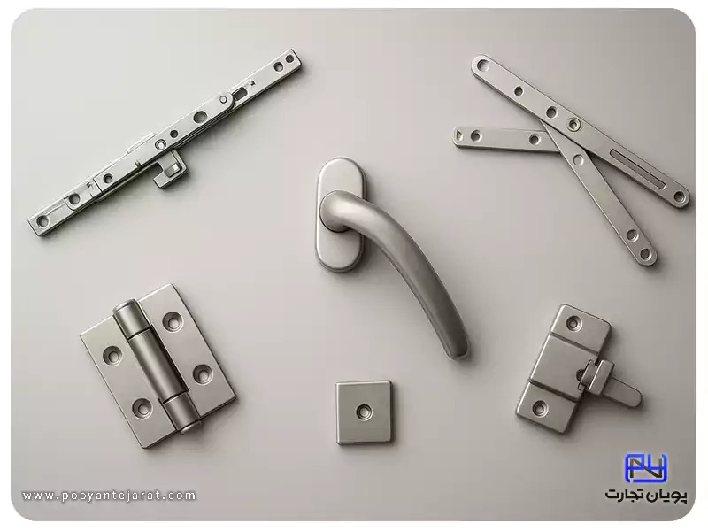 یراق آلات درب و پنجره یو پی وی سی