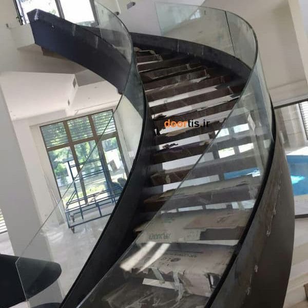 نرده شیشه ای راه پله