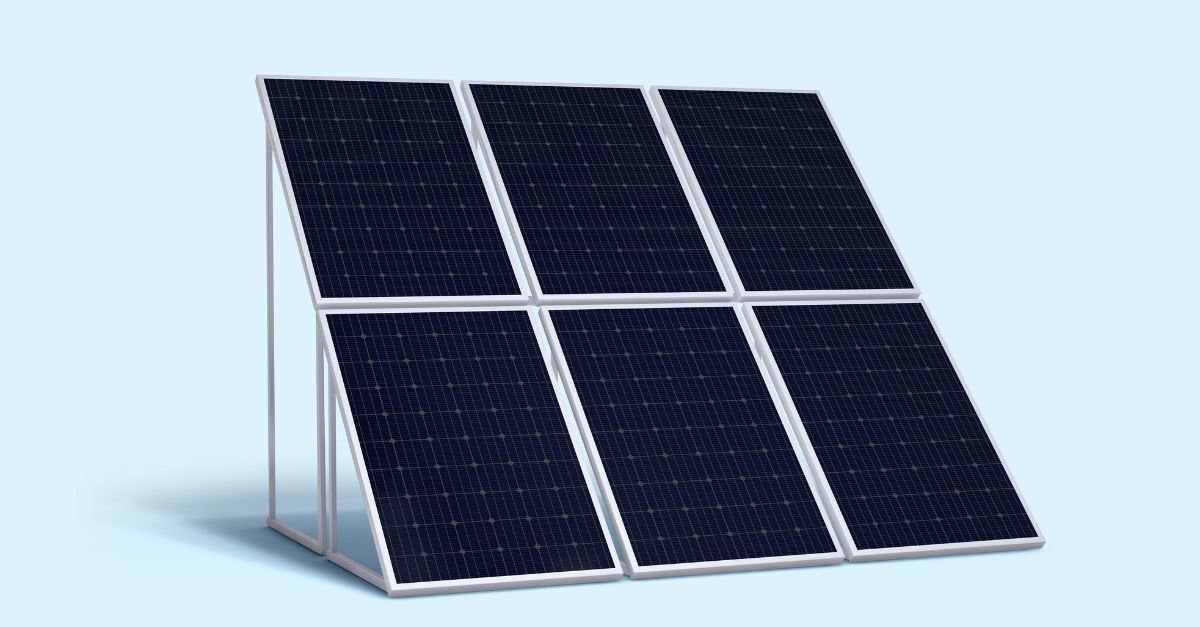 تصویری از استراکچر پنل خورشیدی تولیدی از کارخانه جهان آذر