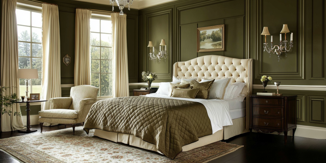 رنگ سبز زیتونی در دکوراسیون