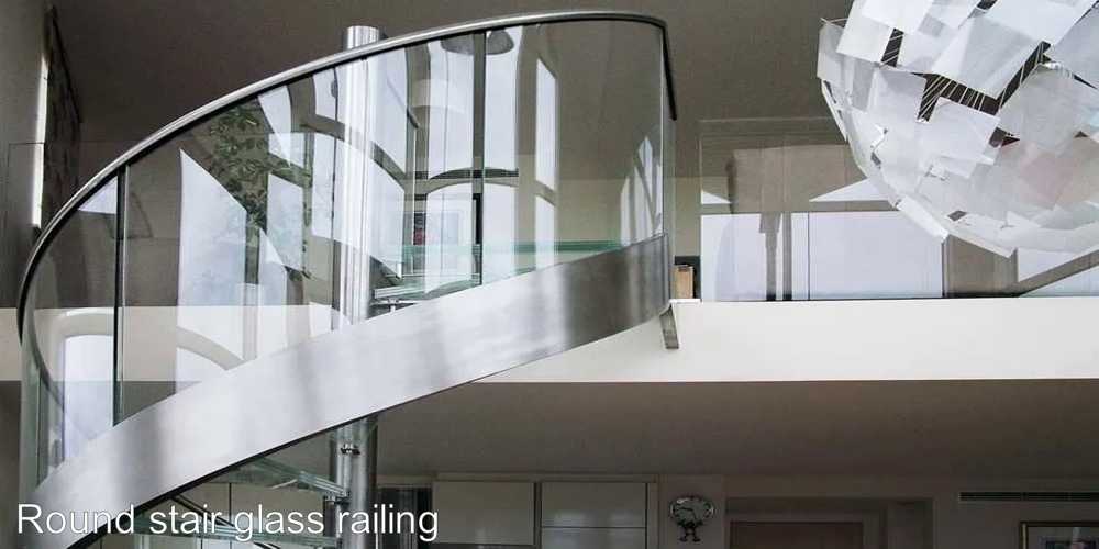 نرده شیشه ای پله