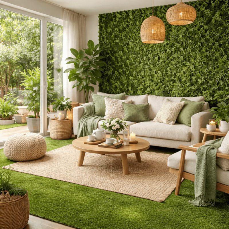 معماری آرامش؛ چگونه با بافتهای نرم و رنگ سبز استرس را از خانه دور کنیم؟