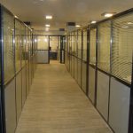 پارتیشن تک جداره کلاف آلومینیوم نمونه کار شده برای مشتری