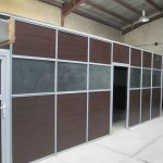 پارتیشن تک جداره کلاف آلومینیوم نمونه کار شده برای مشتری