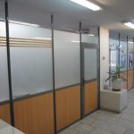 پارتیشن تک جداره کلاف آلومینیوم نمونه کار شده برای مشتری